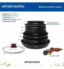 Batteria da Cucina Arthur Martin 8 Pezzi