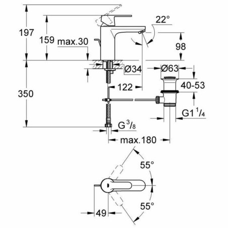 Rubinetto Grohe Metallo GET