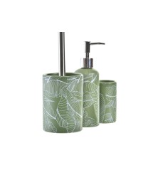 Set da Bagno DKD Home Decor Verde 9,5 x 9,5 x 37 cm