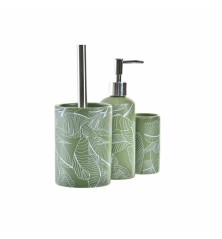 Set da Bagno DKD Home Decor Verde 9,5 x 9,5 x 37 cm