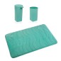 Set da Bagno Versa Azzurro 45 x 2 x 75