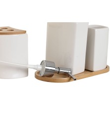 Set da Bagno Home Bianco Naturale