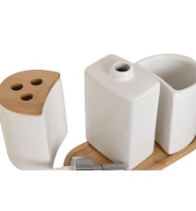 Set da Bagno Home Bianco Naturale