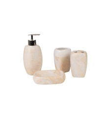 Set da Bagno Rosa Ceramica 4 Pezzi