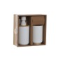 Set da Bagno Home ESPRIT Bianco Naturale Bambù