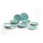 Set di Stoviglie Quid Turchese Ceramica 18 Pezzi