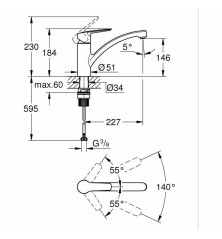 Rubinetto Monocomando Grohe Start 32 lavello