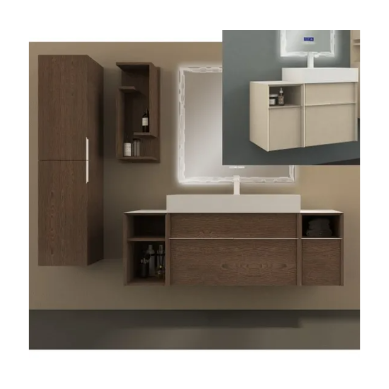 Mobile Bagno SPend 90cm con lavabo pensile e colonna