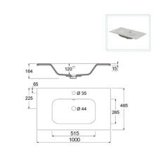 Mobile Bagno Umbri 2 misure con colonna