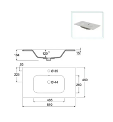 Mobile Bagno Umbri 2 misure con colonna