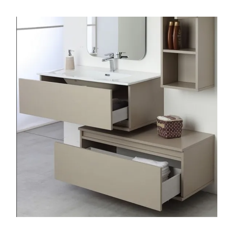 Mobile Bagno Maia 90cm con mobile laterale