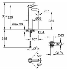 Sifone del lavandino Grohe Metallo