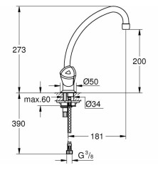 Rubinetto Bimando Grohe cucina