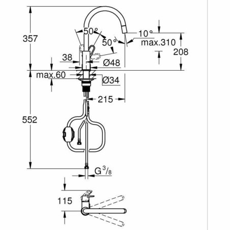 Rubinetto Monocomando Grohe Start Flow