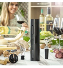 Cavatappi Elettrico con Accessori per Vino