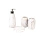 Set da Bagno Grigio Ceramica 4 Pezzi