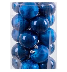 Palle di Natale Azzurro Plastica 6 x 6 x 6 cm (20 Unità)