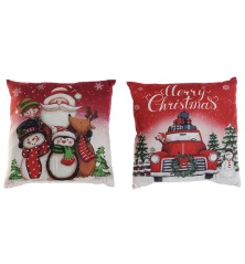 Cuscino DKD Home Decor Natale Multicolore 40 x 10 x 40 cm (2 Unità)