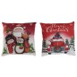 Cuscino DKD Home Decor Natale Multicolore 40 x 10 x 40 cm (2 Unità)